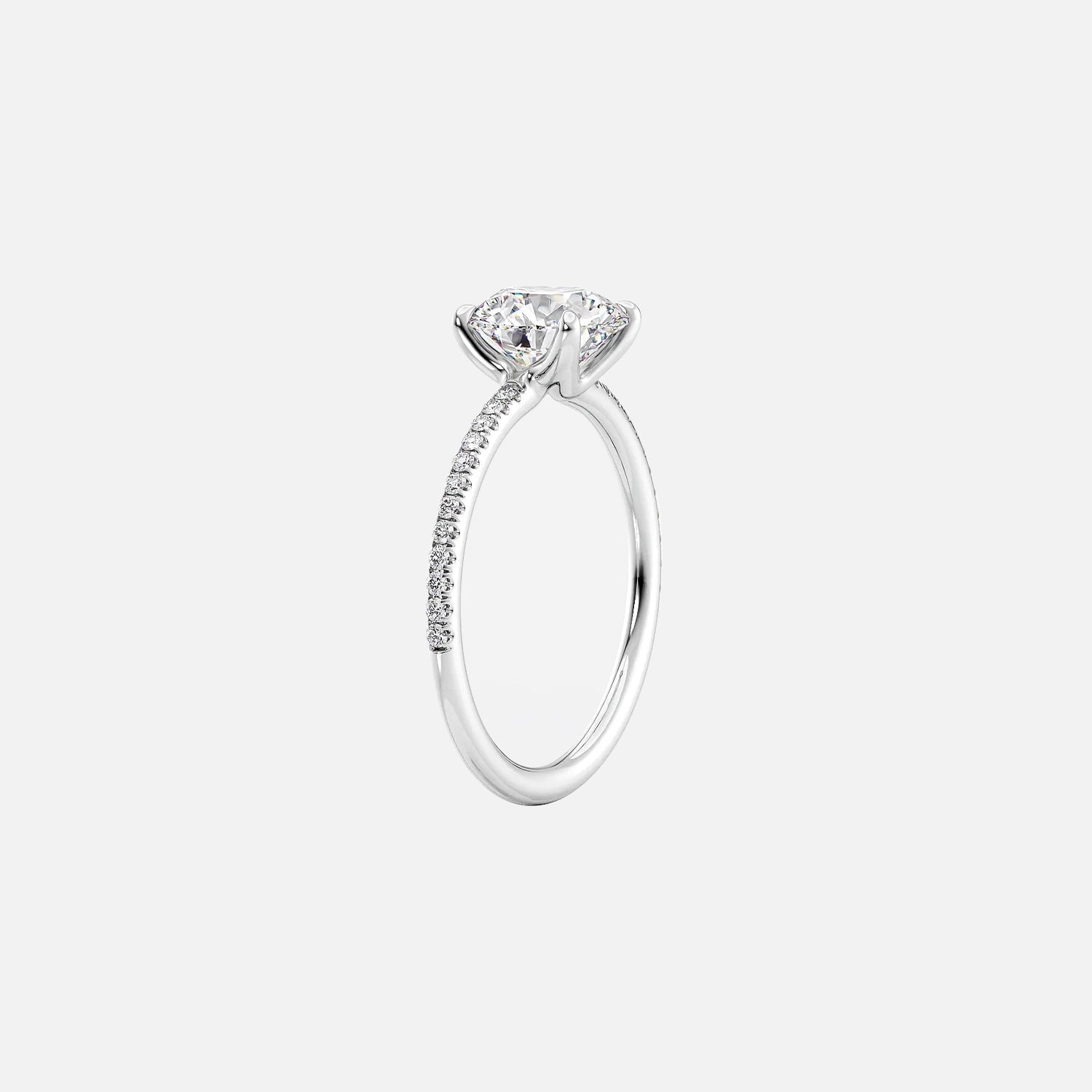 The Pave Andrewe Cushion Moissanite Ring - KNT - Engagement Rings, Wedding Bands & Fine Jewelry