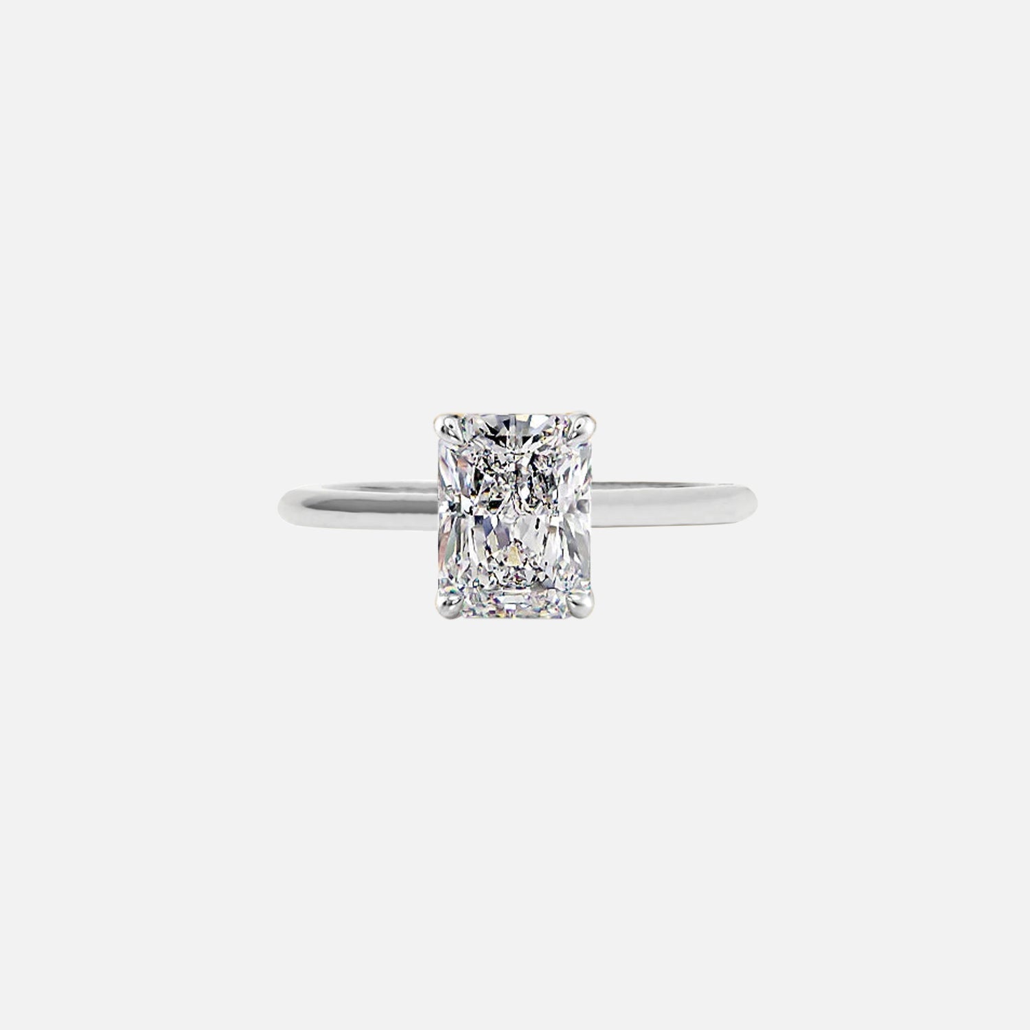 The Solitaire Becca Radiant Moissanite Ring - KNT - Engagement Rings, Wedding Bands & Fine Jewelry