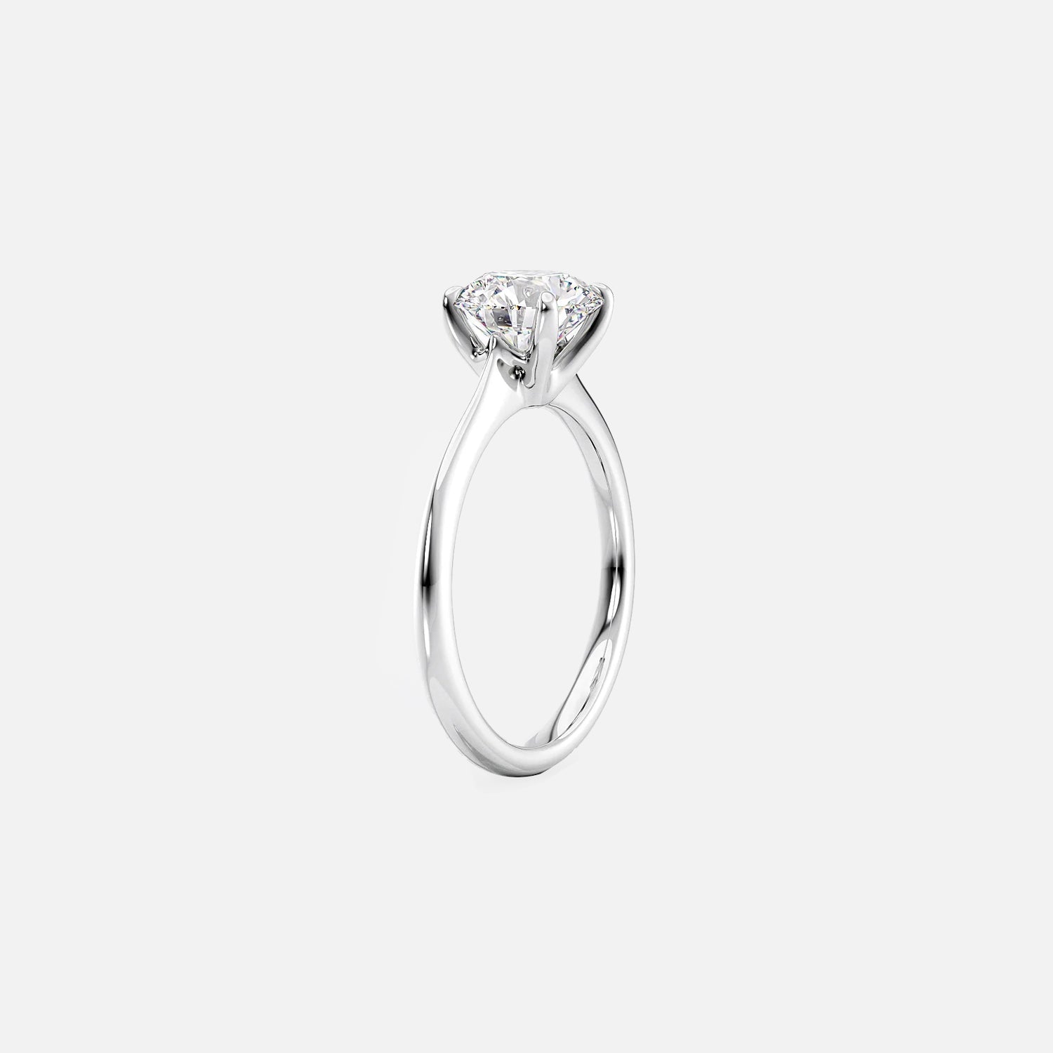 The Solitaire Glamour Cushion Moissanite Ring - KNT - Engagement Rings, Wedding Bands & Fine Jewelry