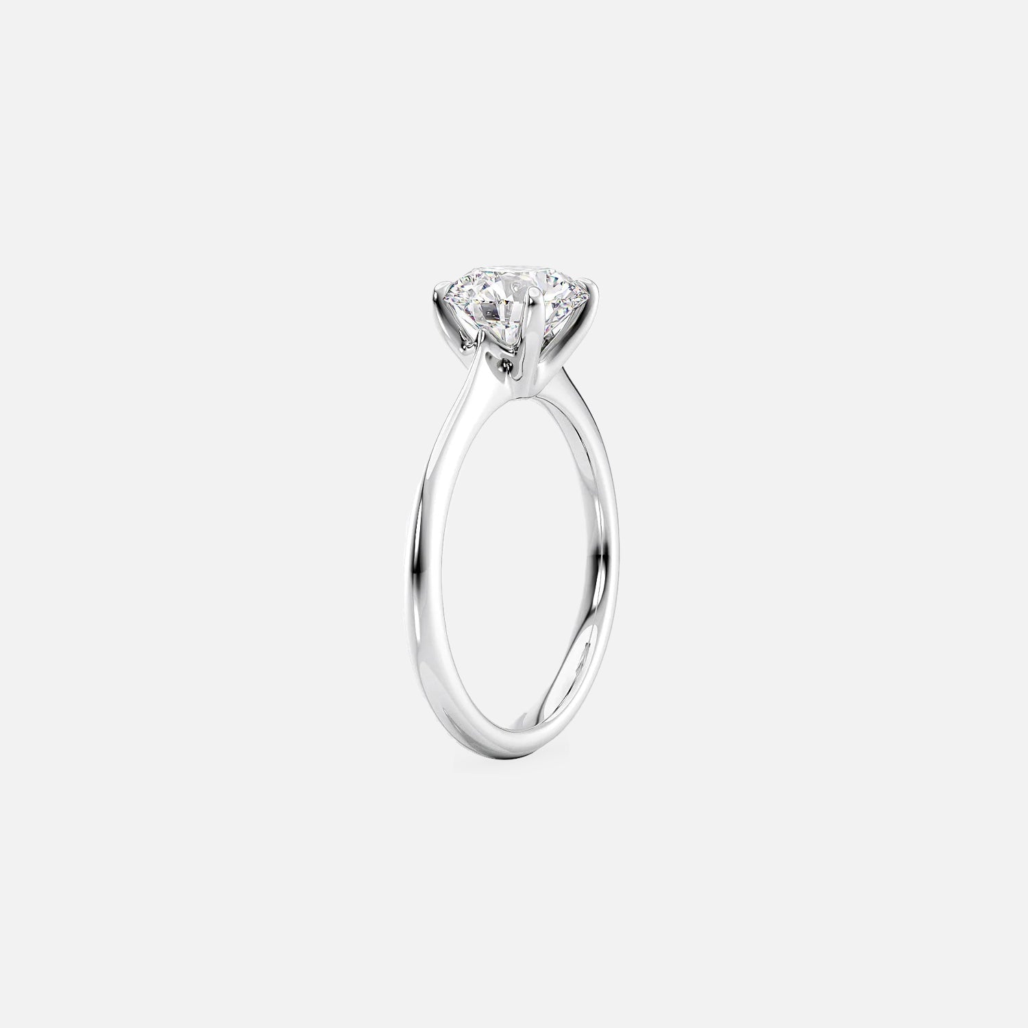 The Solitaire Glamour Oval Moissanite Ring - KNT - Engagement Rings, Wedding Bands & Fine Jewelry