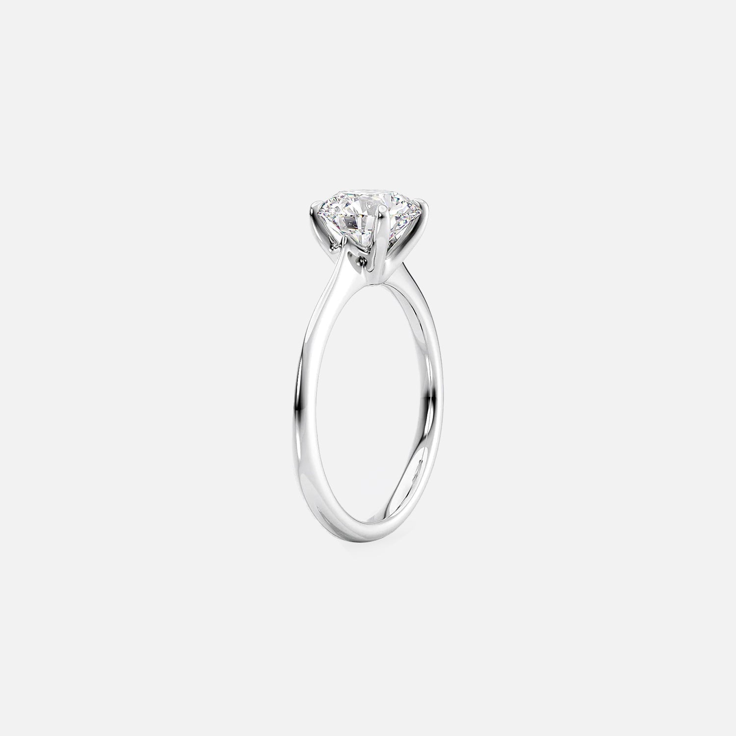 The Solitaire Glamour Princess Moissanite Ring - KNT - Engagement Rings, Wedding Bands & Fine Jewelry