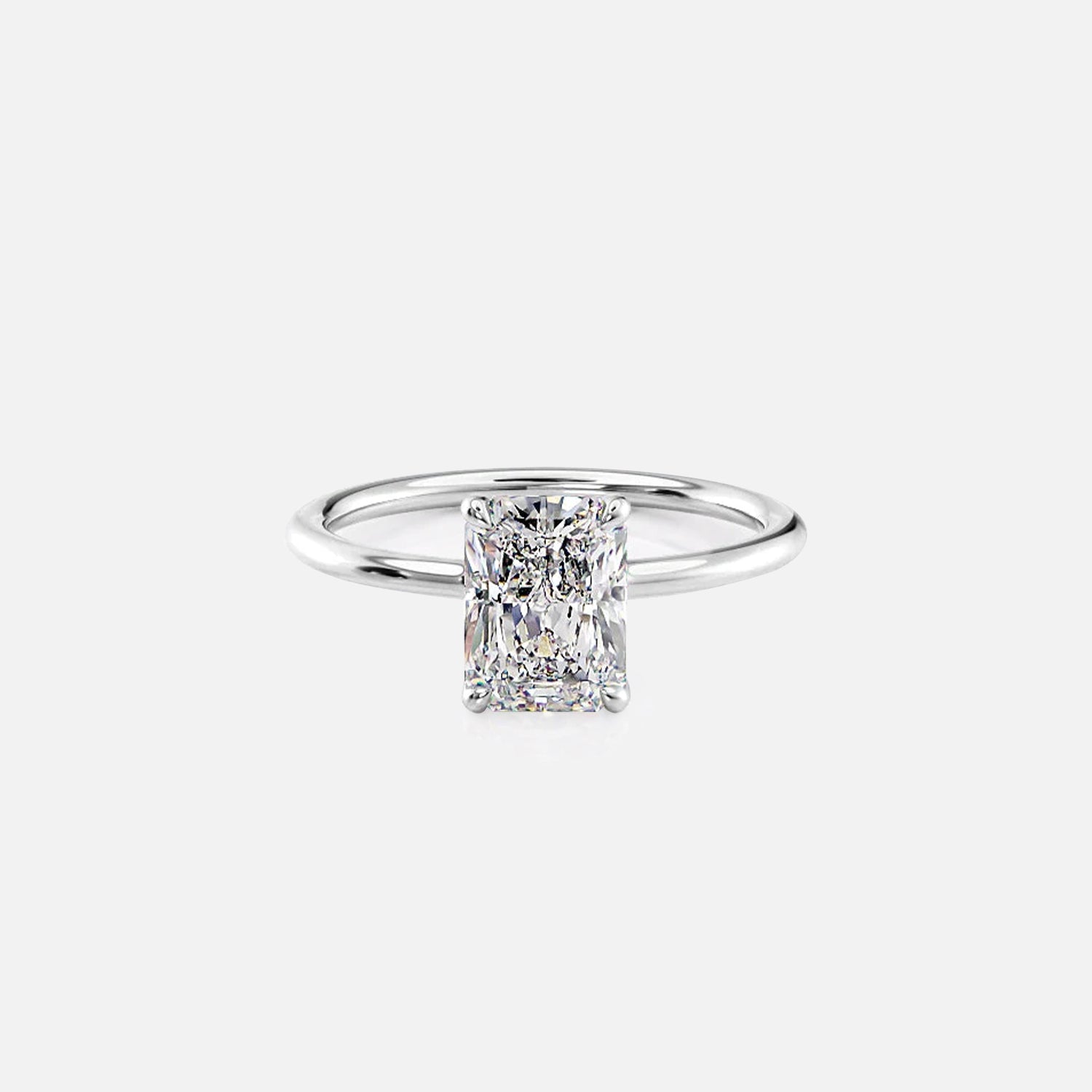 The Solitaire Harmony Radiant Moissanite Ring - KNT - Engagement Rings, Wedding Bands & Fine Jewelry