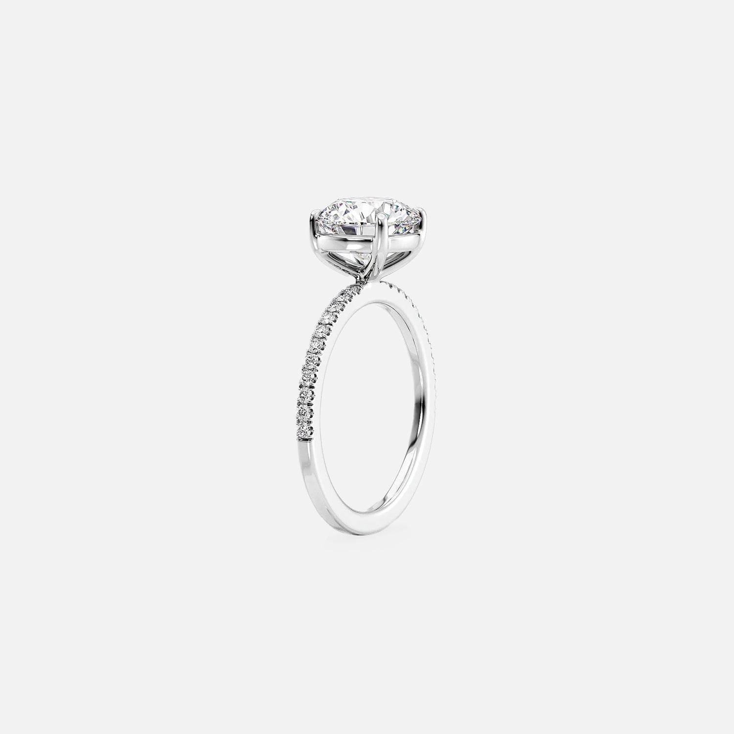 The Pave Infinity Cushion Moissanite Ring - KNT - Engagement Rings, Wedding Bands & Fine Jewelry