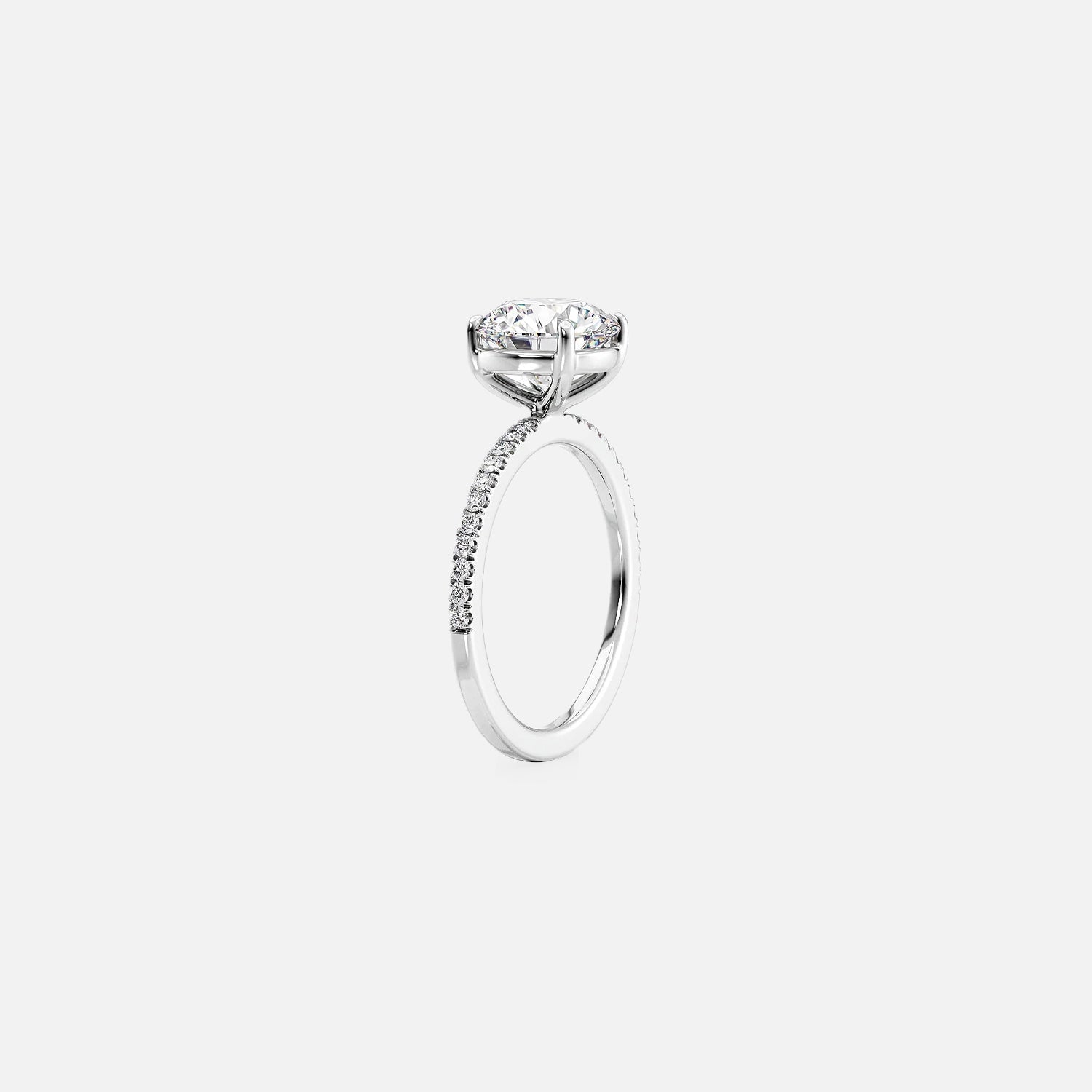 The Pave Infinity Pear Moissanite Ring - KNT - Engagement Rings, Wedding Bands & Fine Jewelry