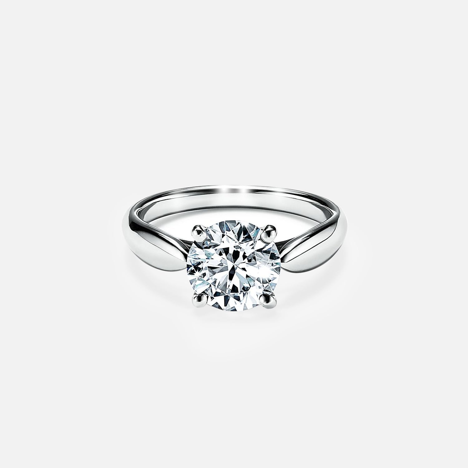 The Solitaire Marinella Round Moissanite Ring - KNT - Engagement Rings, Wedding Bands & Fine Jewelry