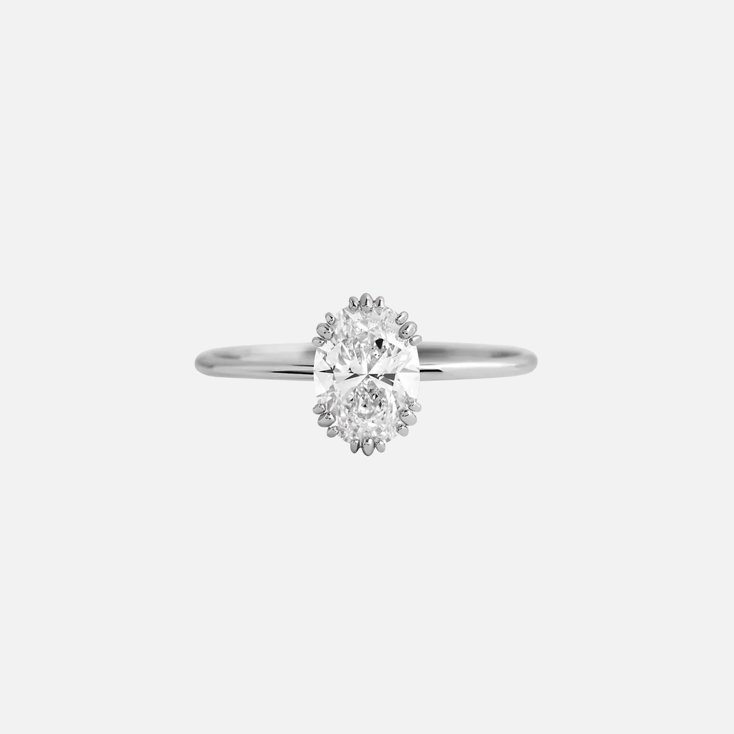 The Solitaire Molly Oval Moissanite Ring - KNT - Engagement Rings, Wedding Bands & Fine Jewelry