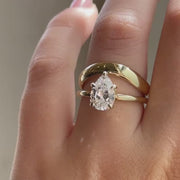 Pear Glamour Ring Stack